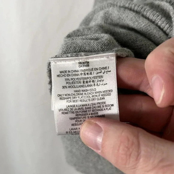 BCBGeneration Cardigan Size Medium Grey Button Up Wool Blend - Picture 9 of 12